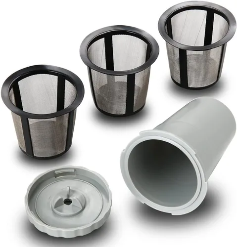 WOTOW Juego de filtros de café reutilizables para K Cups Filtro de repuesto para Keurig My Style carcasa de filtro compatible con la serie B30 B40