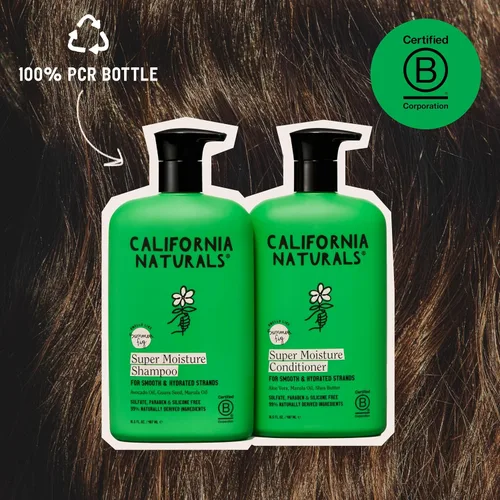 Miniatura 7 de California Naturals - Juego de shampoo y acondicionador para cabello seco y dañado, cuidado capilar para mujeres y hombres, natural, vegano, sin