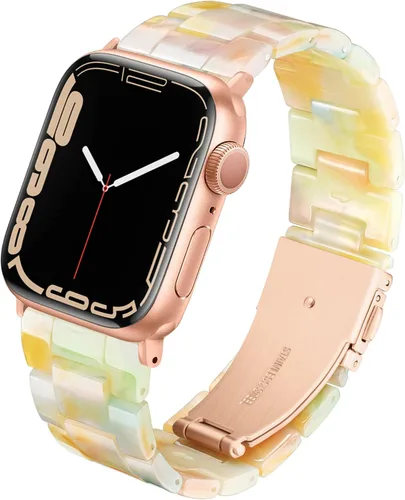 Miniatura 7 de Correas de resina para iWatch de moda para Apple Watch Series Ultra 8 7 6 SE 5 4 3 2 1