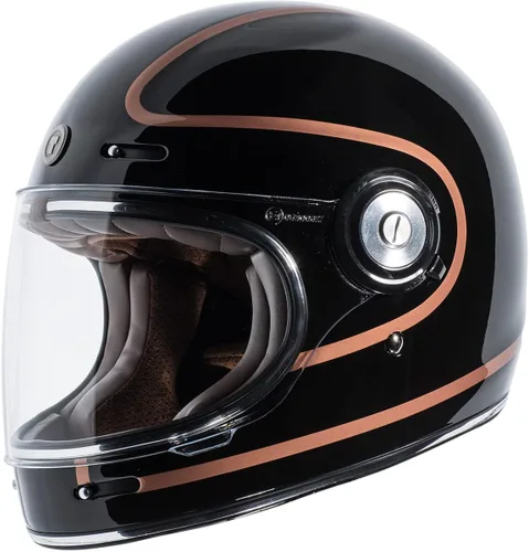 TORC T1/Newport - Casco de moto de fibra de vidrio de cara completa aprobado por DOT y ECE