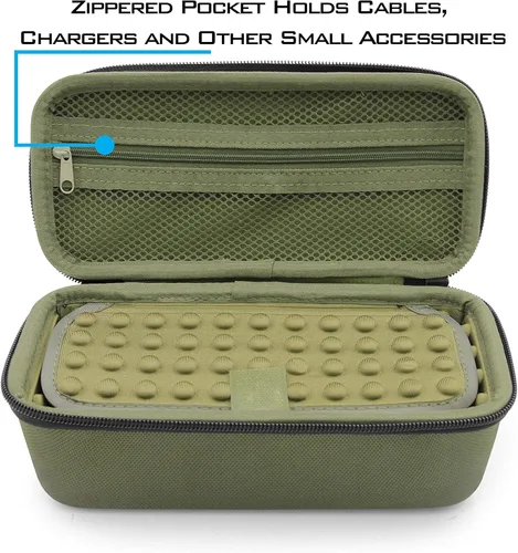 Miniatura 5 de CASEMATIX Funda compatible con radio Midland de 2 vías, Cobra de mano, radio CB de mano Uniden y más, solo funda de viaje portátil