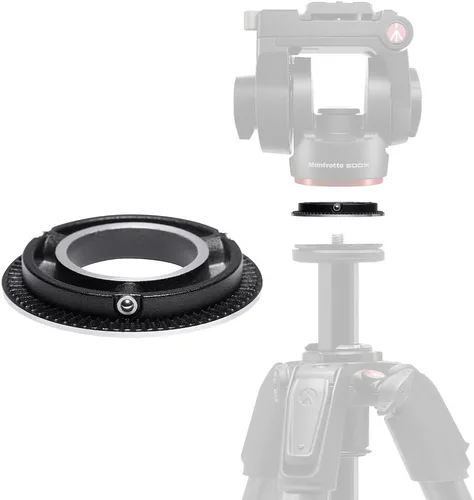 Manfrotto Kit de vídeo, Cabeza Serie 500 (Adaptador-Fluid Head 500X)