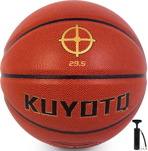 KUYOTQ Kids Toddler Youth Adult Size 3/4/5/6/7 Basketball 22/25.5/27.5/28.5/29.5" Thickened Rubber or Faux Leather Indoor Outdoor Basketball for