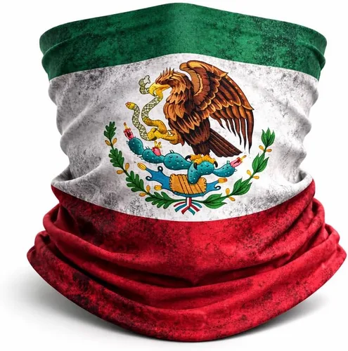 Miniatura 6 de Juego de 5 piezas para fanáticos del fútbol mexicano 2026, camisa, bufanda, diadema, pulsera, pintura facial
