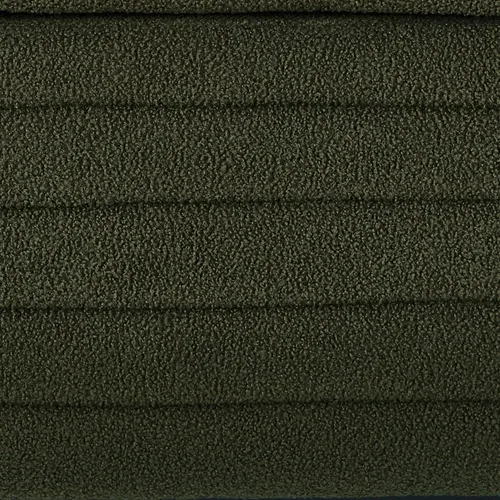 Miniatura 5 de Setawix Banco de almacenamiento de peluche verde para el extremo de la cama, banco de almacenamiento ovalado copetudo con canal, banco de asiento