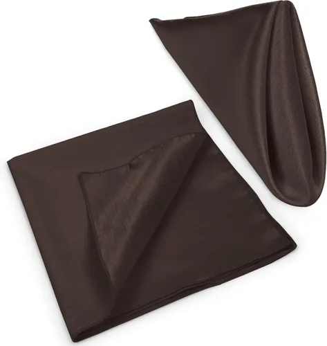 Miniatura 8 de Ultimate Textile -1 docena - Reversible Shantung Satin - Majestic - Servilletas de tela Majestic de 17 x 17 pulgadas color marrón chocolate