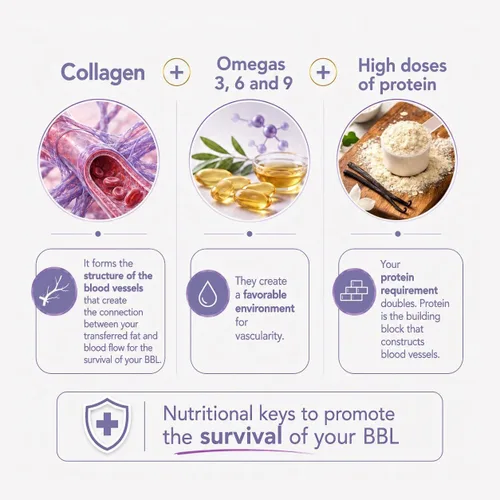 Miniatura 4 de MI NUEVA SILUETA Proteína médica Post BBL Stage 1 My New Silhouette (vainilla) omegas 3, 6, 9 potencializados con treinta gramos de proteína por