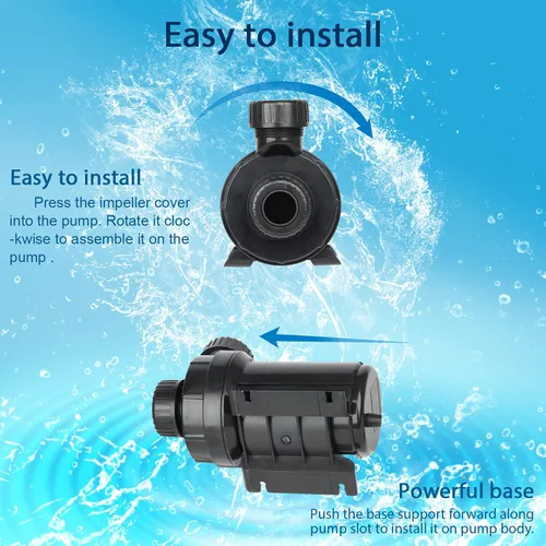 Miniatura 7 de WaterRebirth (PC2000,2000GPH) Bomba de agua sumergible de alto flujo-Casa/Bomba de agua en línea-Bomba sumergible-Bomba de transferencia