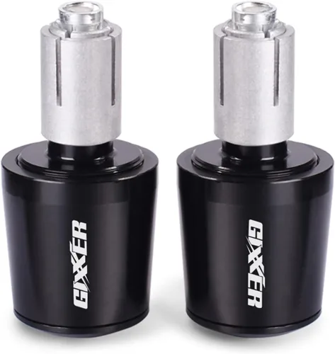 Motorcycle Handle Bar End Weight Handlebar Grips Cap Anti Vibration Silder Plug for Suzuki Gixxer 150sf 250sf 155 Accessories (Color : Black)