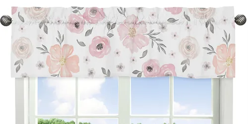 Miniatura 10 de Sweet Jojo Designs Cenefa de ventana de jardín floral bohemio para niña de flores, tratamiento de cortina para habitación de bebé, habitación