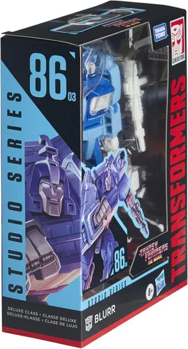 Miniatura 2 de Transformers Toys Studio Series 86-03 Deluxe Class The Movie 1986 - Figura de acción Blurr de 1986, para edades de 8 años en adelante, 4.5 pulgadas