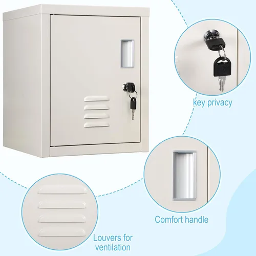 Miniatura 4 de Suzile Gabinete de Almacenamiento con Cerradura de Metal Gabinete de Almacenamiento de Acero con Cerradura Organizador Casilleros para Empleados