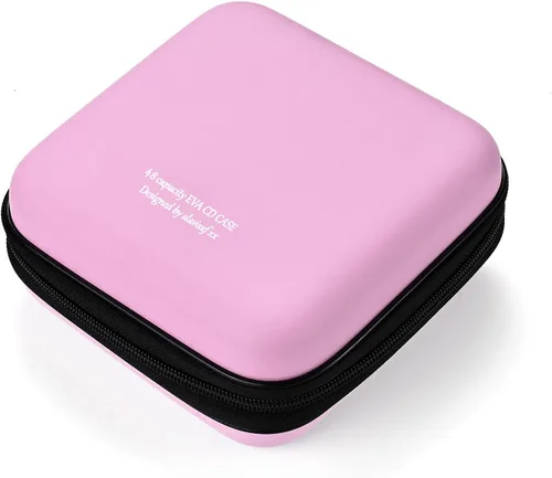 Miniatura 12 de LIOVODE Funda para DVD, estuche de CD EVA, organizador de almacenamiento, portátil, protector de DVD, soporte para billetera para coche CD Holder