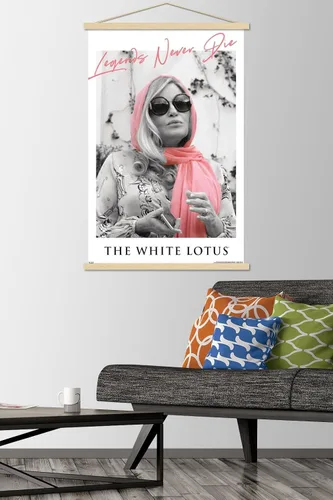 Miniatura 2 de Trends International The White Lotus - Póster de pared de leyendas que nunca mueren, 22.37 x 34.00 pulgadas, paquete de impresión premium y colgador