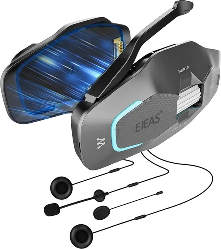 Miniatura 12 de SolaMr X10 Auriculares Bluetooth para Casco de Motocicleta Altavoces Audífonos, Intercomunicador para Casco de Esquí Sistema de Comunicación