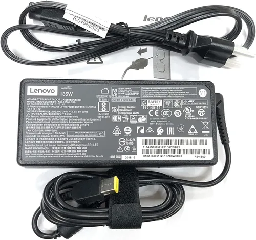 Lenovo Adaptador de CA de punta delgada de 20V 6.7A 135W para Lenovo ideapad Z710 Ideapad Y50-70 Thinkpad t440p t450p t460p t530 t540 t540p t560