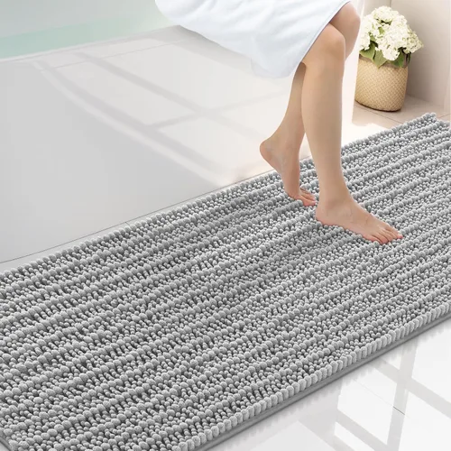 Miniatura 255 de Smiry Alfombras de Baño 24x16 pulgadas, Alfombras de Baño de Chenilla Extra Suaves y Absorbentes, Respaldo de Goma Antideslizante, Lavable a Máquina
