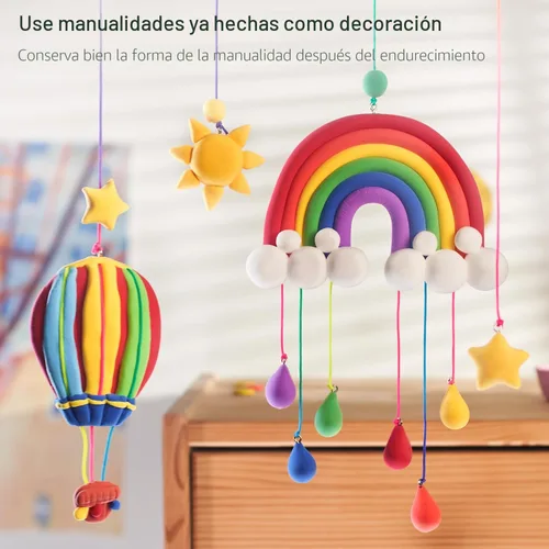 Miniatura 6 de FlyFlag - Arcilla de secado al aire – 70 colores, ultraligera y suave, arcilla de modelado no tóxica para niños con herramientas y tutoriales