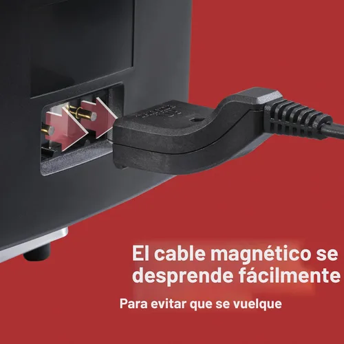 Miniatura 6 de Hamilton Beach 35032 Freidora eléctrica de estilo profesional, cesta de freír con ganchos, 1500 vatios, 3 litros, acero inoxidable