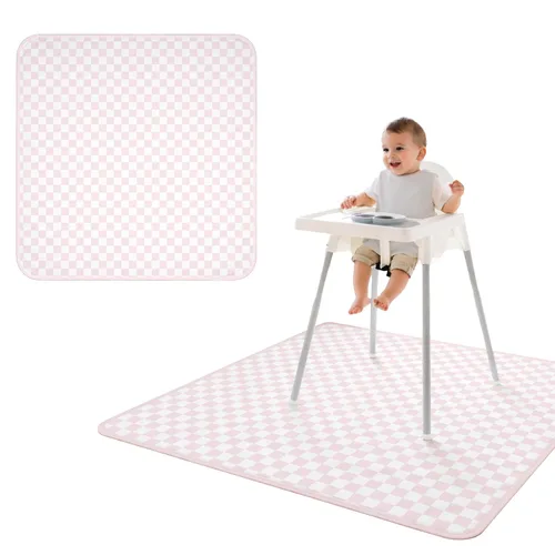 Miniatura 71 de BapronBaby Adventure Awaits - Tapete impermeable para debajo de sillas altas, suelos, mesas, tiempo de juego o artes y manualidades, lavable a