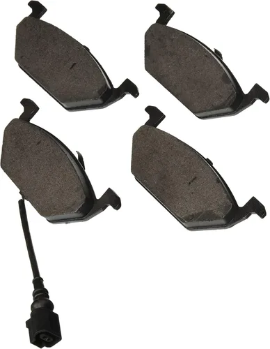 BOSCH BE768AH Juego de pastillas de freno de disco semimetálicas azules con herrajes, compatible con Volkswagen Beetle, Golf, Golf City, Jetta,