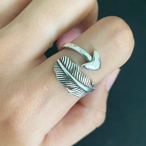 Miniatura 43 de Anillos de banda ancha de plata de ley 925 vintage hechos a mano para mujeres/hombres, anillo ajustable para el pulgar