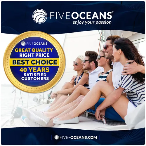 Miniatura 9 de Five Oceans FO3936-M2 Tabla de cortar para barco, mesa de cebo de línea premium, paquete de 2, soporte para caña, con ranura para cuchillo