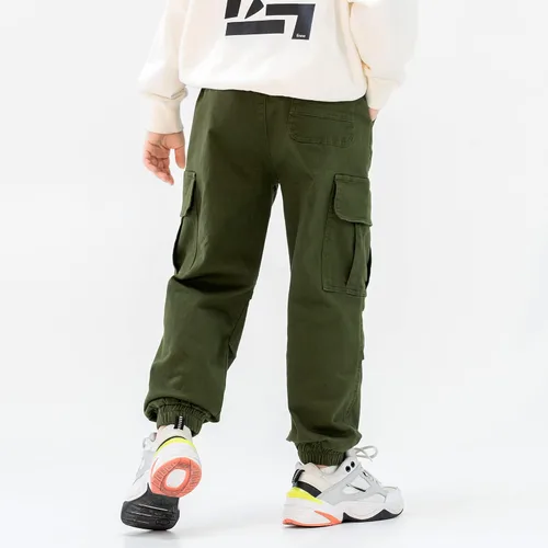 Miniatura 6 de MINI PANDA Pantalones cargo para niños, Husky con cintura ajustable, talla 6-16
