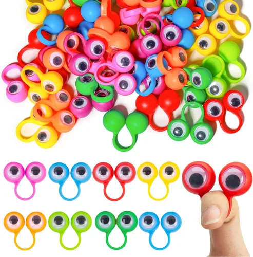 Miniatura 8 de 3 Otters Marionetas de dedo para niños pequeños, anillos Googly Eye On para niños, recuerdos de fiesta, premios escolares, bolsas de regalo