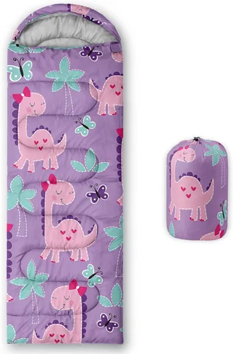 Axolotl Saco de Dormir de Unicornio para Niños y Niñas – Sacos de Dormir Ligeros Cálidos para Clima Frío, Saco de Dormir Portátil Impermeable con