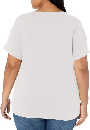Miniatura 4 de Tienda Essentials Camiseta de manga corta con cuello redondo para mujer