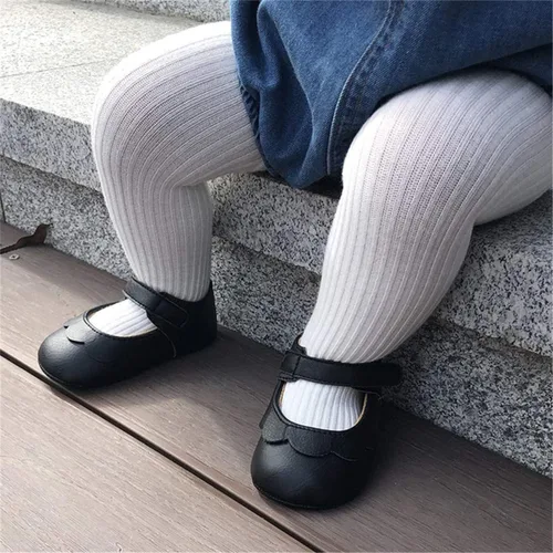 Miniatura 2 de LAFEGEN Zapatos planos Mary Jane para bebés y niñas con Bownot, suela suave, suela suave, piel sintética, recién nacidos, para primeros pasos