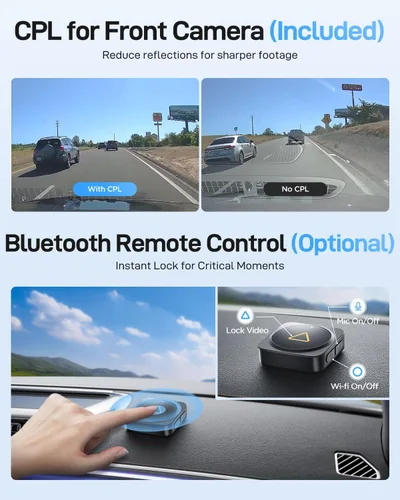 Miniatura 8 de VIOFO A229 Ultra 2CH Dual 4K Dash Cam frontal y trasera, sensores STARVIS 2 IMX678 dobles y 2 canales 4K HDR, Wi-Fi de 5 GHz más rápido y cámara