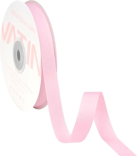 Miniatura 45 de Vatin - Rollo de cinta de grogrén, rollos de 25-50 yardas, perfecto para decoración de bodas, coronas, baby showers, envolturas de paquete de regalo