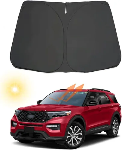Miniatura 8 de Parasol plegable para parabrisas delantero de automóvil, ajuste personalizado para Ford F-150 F150 2015-2020 Lariat, King Ranch, Platino, XL XLT