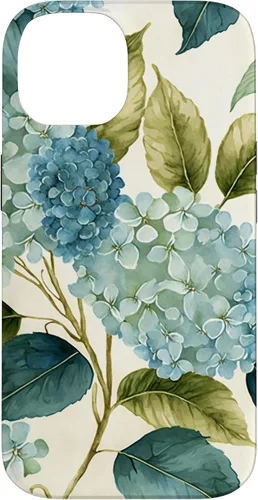 Miniatura 4 de Watercolor Shabby Chic Blue Hydrangeas Flower Case for iPhone 17