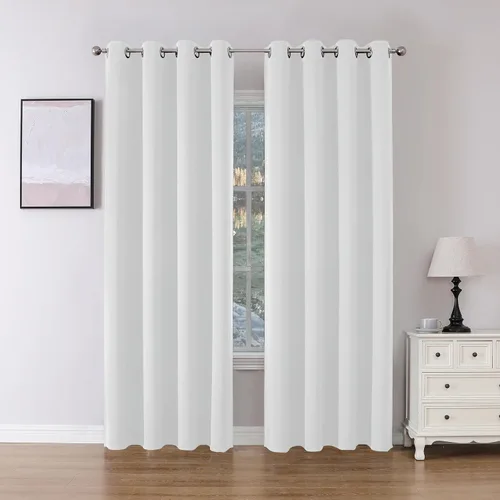 Miniatura 21 de Joydeco Cortinas opacas para dormitorio de 72 pulgadas de largo, 2 paneles de cortinas con aislamiento térmico para oscurecer la habitación