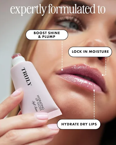 Miniatura 3 de Truly Beauty Hydrating Lip Gloss High Shine & Tinted, Infused with Hyaluronic Acid, Jojoba Oil & Shea Butter Servir suave