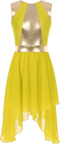 Vestido de baile de alabanza brillante metálico para mujer, disfraz litúrgico de adoración lírica, ropa de alabanza de bloque de color