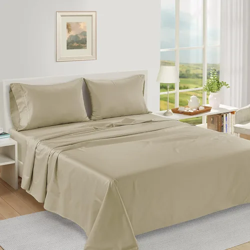 Miniatura 2 de Sábanas 100% de Algodón Egipcio Tamaño King - Naturalmente Transpirables y Duraderas para Comodidad Invernal, Ultra Suaves con Comodidad de Hotel