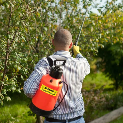 Miniatura 6 de Pegatina de pesticida – Señalización de advertencia de insecticida para bomba y rociadores de jardín: resistente a la intemperie y a