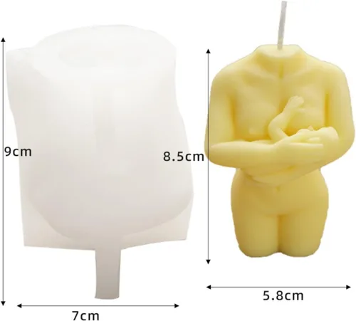 Miniatura 3 de Moldes de silicona para bebés y retratos, moldes de fundición de resina y jabón 3D, suministros para hacer velas