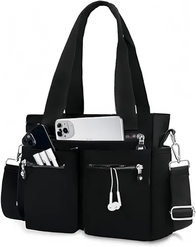 Bolso de mano para mujer, bolsos de trabajo para mujer, bolsos cruzados con múltiples bolsillos