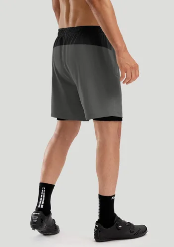 Miniatura 3 de Bikewa Pantalones cortos de ciclismo de montaña para hombre, con acolchado 3D, ajuste holgado, MTB para montar en bicicleta, ciclismo, ciclismo