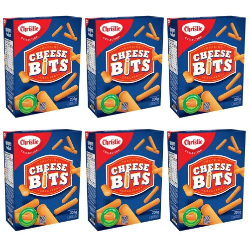 Miniatura 2 de Christie Cheese Bits - Galletas para aperitivos de 7.05 oz/7 onzas, paquete de 2 unidades {importadas de Canadá}