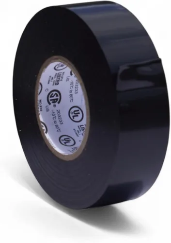 Miniatura 12 de GGR Supplies T.R.U. EL7566-AW, cinta adhesiva de grado profesional de PVC de goma negra, con clasificación hasta 600 voltios y 176 °F - UL/CSA/CE