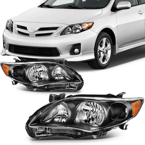 Miniatura 23 de Ensamble de faros SCITOO Compatible con 2010-2014 para Subaru Legacy 2010-2014 para Subaru Outback Faros con lente transparente y carcasa cromada