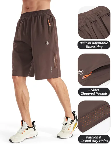 Miniatura 3 de HIFEOS Pantalones cortos deportivos para hombre, pantalones cortos de entrenamiento para correr, tenis, gimnasio, 5, 7, 9 pulgadas, cómodos
