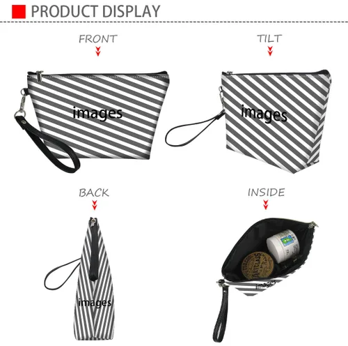 Miniatura 9 de AFPANQZ Bolsas de maquillaje de viaje personalizadas para mujeres y niñas, bolsa de almacenamiento de artículos de tocador, bolso al aire libre