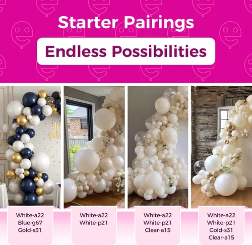 Miniatura 59 de Bezente - Globos de 5 pulgadas de látex redondos pequeños para revelación de género, despedidas de soltera, cumpleaños, bodas y aniversarios, aptos
